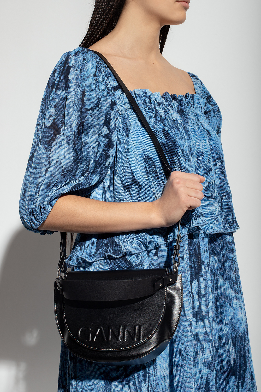 Shoulder bag with logo Ganni - SchaferandweinerShops KY
